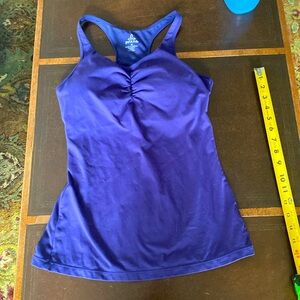 Prana Athletic Workout purple/blue, Built In Sports Bra Tank Medium